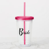 Bride aanpasbaar acryl drinkbeker (Voorkant)