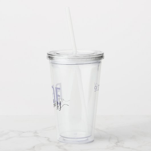 Bride AKA The Boss Funny Matching Bridal Party Acryl Drinkbeker (Links)