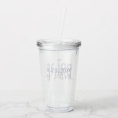 Bride AKA The Boss Funny Matching Bridal Party Acryl Drinkbeker (Achterkant)
