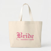 Bride Amature Cook Grote Tote Bag (Voorkant)