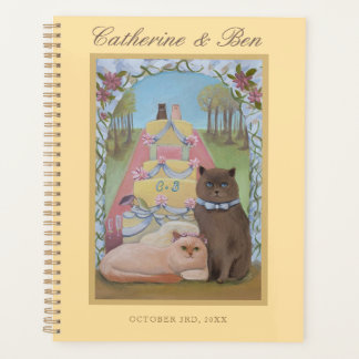 Bride and Groom Cats Personalized Wedding   Planner