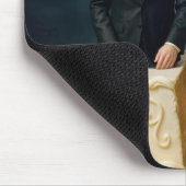 Bride and Groom On a Split Wedding Cake Muismat (Hoek)