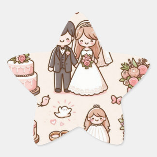 Bride and Groom Sticker Collectie