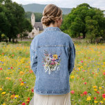 Bride Aquarelle Fleur sauvage Boho Rustique Floral<br><div class="desc">Célébrez en style avec notre Fleur sauvage de mariée Boho Rustic Floral Denim Jacket! Cette superbe veste est décorée dans un style fleur sauvage élégant, alliant chic boho et charme rustique. Idéal pour les futurs mariés, il ajoute une touche personnalisée aux douches nuptiales, aux soirées bachelorette ou aux festivités décontractées...</div>