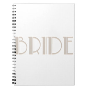 Bride Bachelorette Bride te retro Notitieboek
