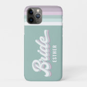 Bride bachelorette bruiloftsfunky retro 80's paste Case-Mate iPhone case (Achterkant)