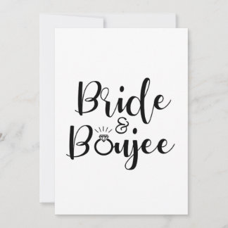 Bride bachelorette kaart