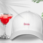 Bride Bachelorette Lune de miel rétro rose rouge t<br><div class="desc">Élevez votre style de mariée avec notre casquette brodé "Bride"! Cet accessoire élégant est le moyen idéal pour annoncer votre statut de mariée lors de toutes vos festivités pré-mariage et lune de miel. Avec le mot "Mariée" élégamment brodé sur le devant, ce casquette est un ajout chic et intemporel à...</div>