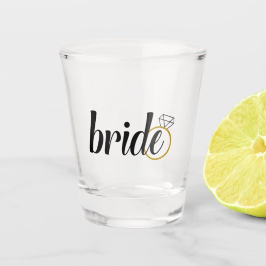 Bride Bachelorette of Gift for Bride Shot Glas (Voorkant)