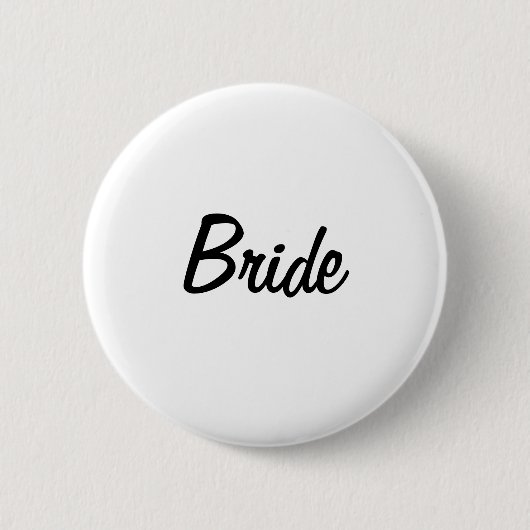 Bride Badge Ronde Button 5,7 Cm (Voorkant)