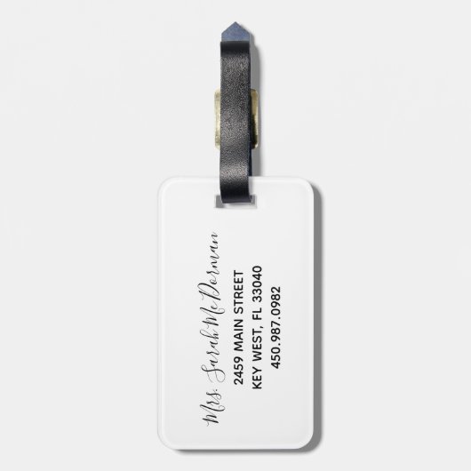 Bride Bagagelabel (Achterkant verticaal)