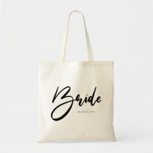 Bride Black Print Persoonlijk Canvas 2 Tote Bag