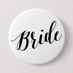 Bride Black Script Button