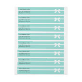 BRIDE Blauwgroen Blauw Wit adres Envelope (Vel)