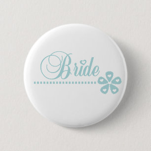 Bride Blauwgroen Elegance Ronde Button 5,7 Cm