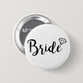 Bride Bling Diamond Ronde Button 5,7 Cm (Voorkant /achterkant)