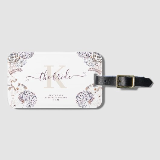Bride Boho Bagagelabel (Voorkant (horizontaal))
