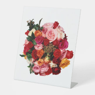 Bride Bouquet Reclamebord Met Voetstuk