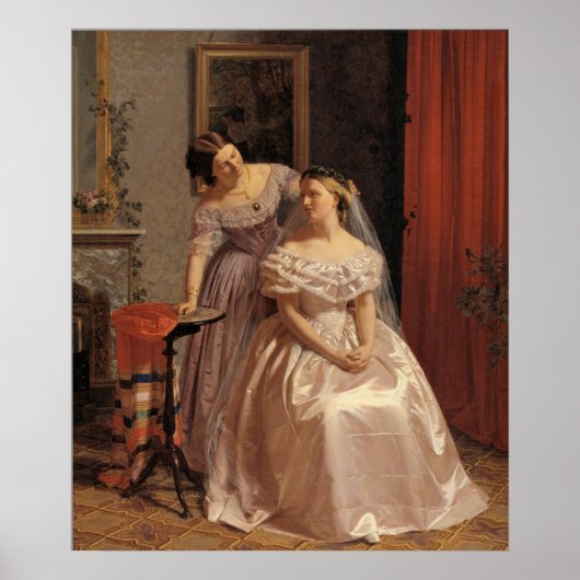  Bride, Bridesmaid, Maid of Honor Wall Art Poster (Voorkant)