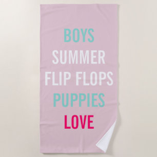 Bride Bridesmaid Pink Summer Lovin Sprinkle Party Strandlaken