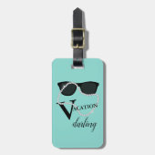 Bride & Bridesmaids Diamond Tiara Party Travel Bagagelabel (Voorkant verticaal)