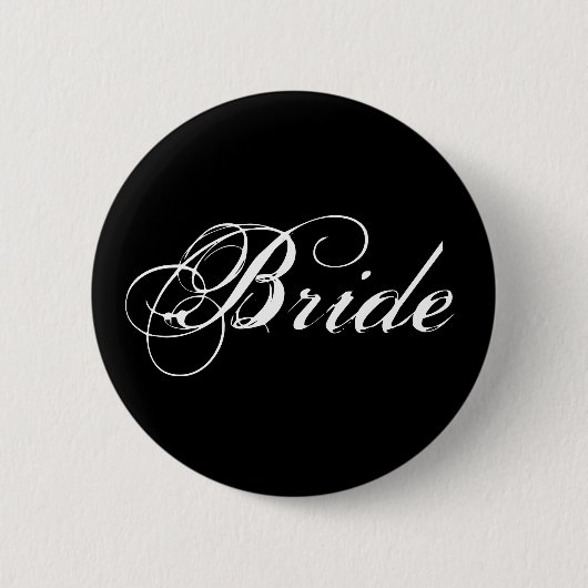 Bride Button in zwart (Voorkant)