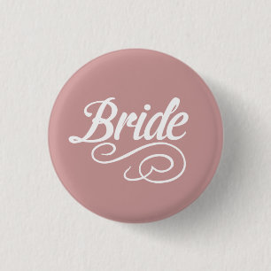 Bride Button - om het even welke achtergrondkleur