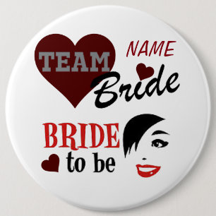 "Bride"-Button Ronde Button 6,0 Cm