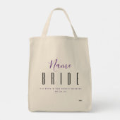 Bride Canvas tas HAMbyWG (Achterkant)