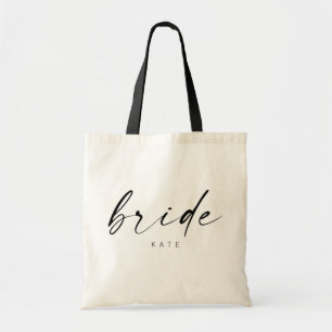 Bride Canvas tas   Modern script