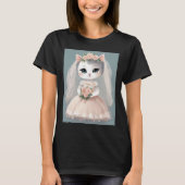 BRIDE CAT WEDDING T-SHIRT (Devant)
