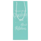 Bride Chocolade & Wine Tasting Party Wijn Cadeautas (Voorkant)