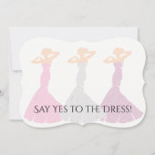 BRIDE & CO be My Bridesmaid Shopping Bridal Party Kaart (Voorkant)