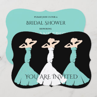 BRIDE & CO Blauwgroen Blue Be My Bridesmaid Bruids Kaart