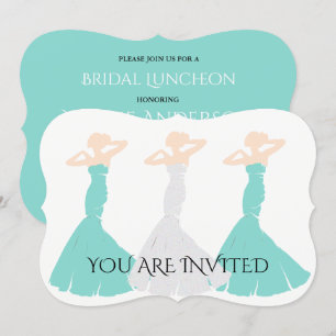 BRIDE CO Blauwgroen Blue Be My Bridesmaid Shower P Kaart