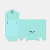 Bride & Co. Bridal Shower Turquoise Bedankdoosjes (Uitgevouwen)