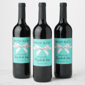 Bride & Co. Bridal Shower Wine Bottle Labels Wijn Etiket (Flessen)