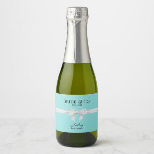 Bride & Co. Bruidsmeisje Mini Mousserende Wijn Lab Sparkling Wijnetiket