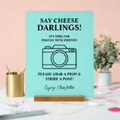 Bride & Co. Bruiloftsfeest Teal Acryl Bord (Huwelijk)
