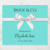 Bride & Co. Fête des mariées Étiquettes de bouteil (Étiquettes simples)