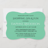 BRIDE & CO Green be My Bridesmaid Shower Kaart (Achterkant)