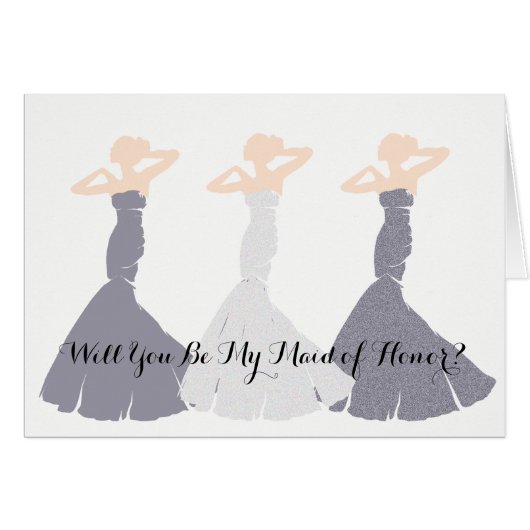 BRIDE & CO Lavender Soyez ma servante d'honneur No (Devant Horizontal)