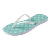 BRIDE & CO Paris Theme Bridal Blauwgroen Blue Teenslippers (Schuin)