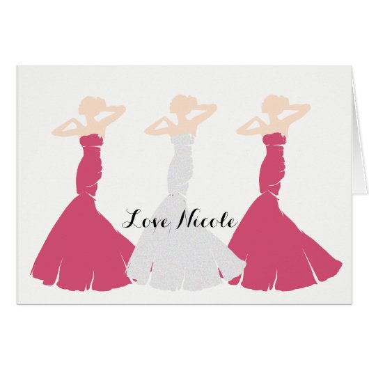 BRIDE CO Rose Bridal Be My Bridesmaid Shoot Note (Devant Horizontal)