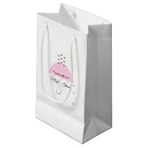 BRIDE & CO Sprinkle Love Pink & White Shower Party Klein Cadeauzakje