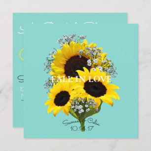 BRIDE & CO Sunflower Herfst in Love Vrijgezellenfe Kaart