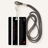 BRIDE & CO Tiara Party Entry VIP Pass Party Badge (Achterkant met draagriem)