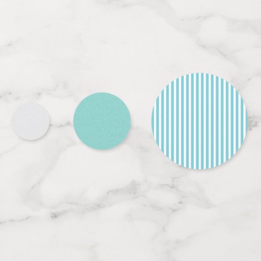 BRIDE & CO Turquoise Blauwe Showerfeest Tafelconfe Confetti (Voorkanten)