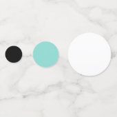 BRIDE & CO Turquoise Blauwe Showerfeest Tafelconfe Confetti (Achterkanten)