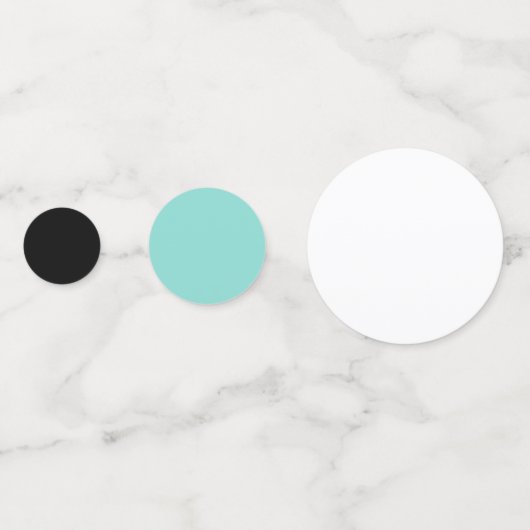 BRIDE & CO Turquoise Blue ShowParty Table Confetti (Derrière)